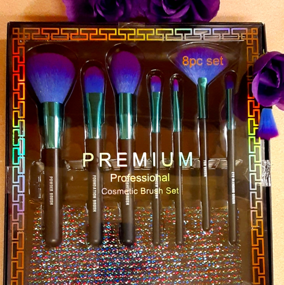 8pc Cosmetic Brush Set